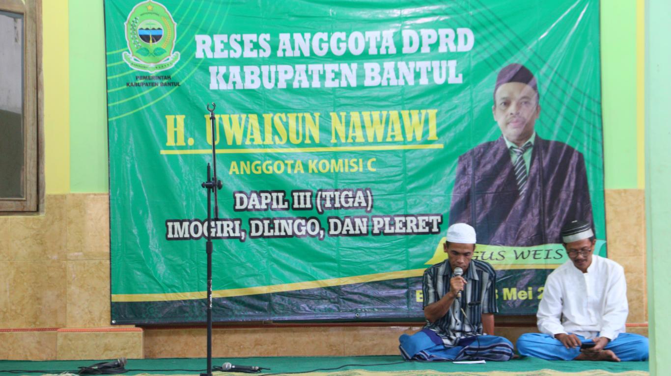 Anggota DPRD Kabupaten Bantul Jaring Aspirasi Masyarakat di Desa Wonokromo Lewat Reses