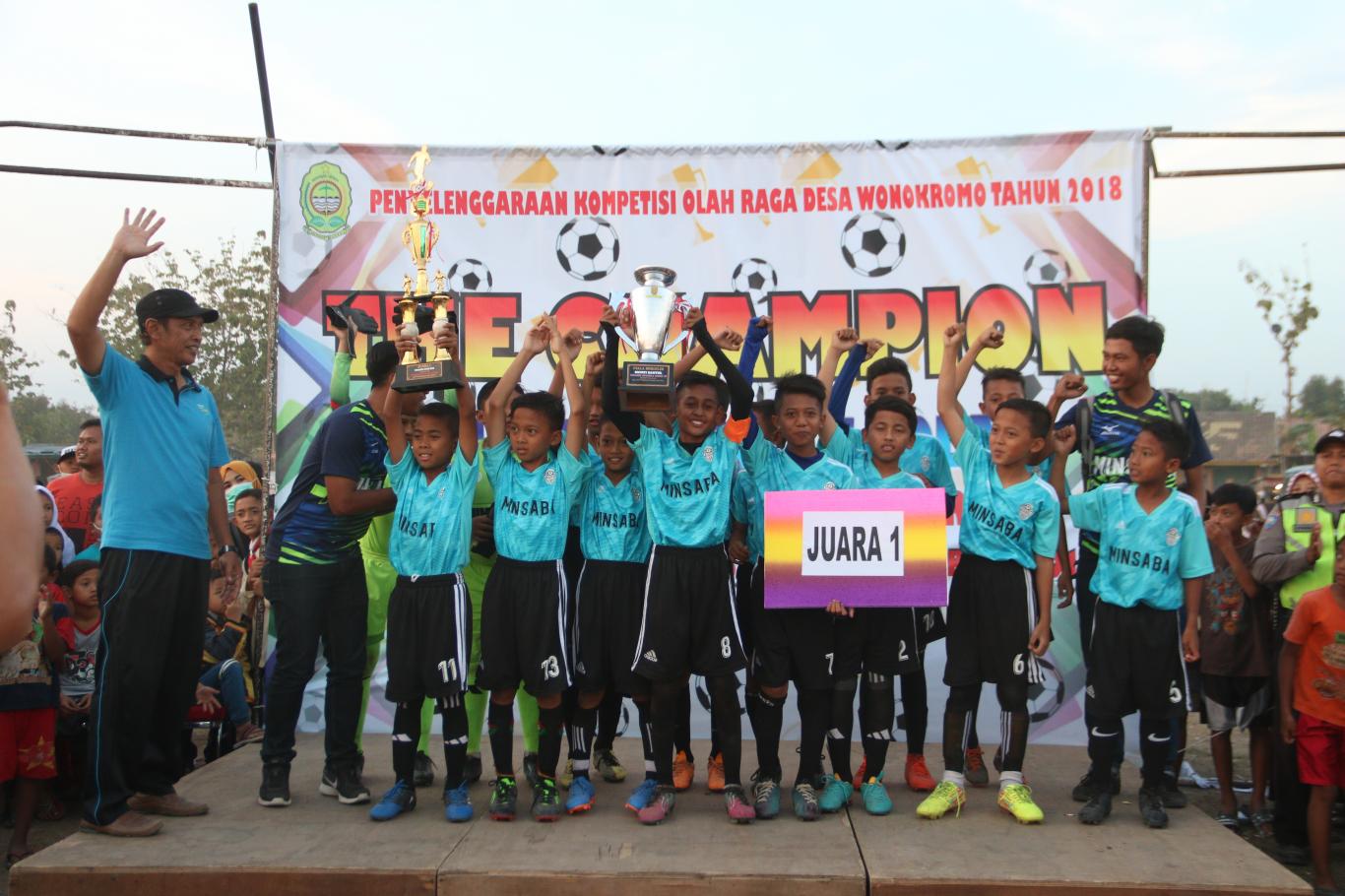 MIN 1 Bantul Juara I Turnamen Sepak Bola Rebo Pungkasan Cup 2018
