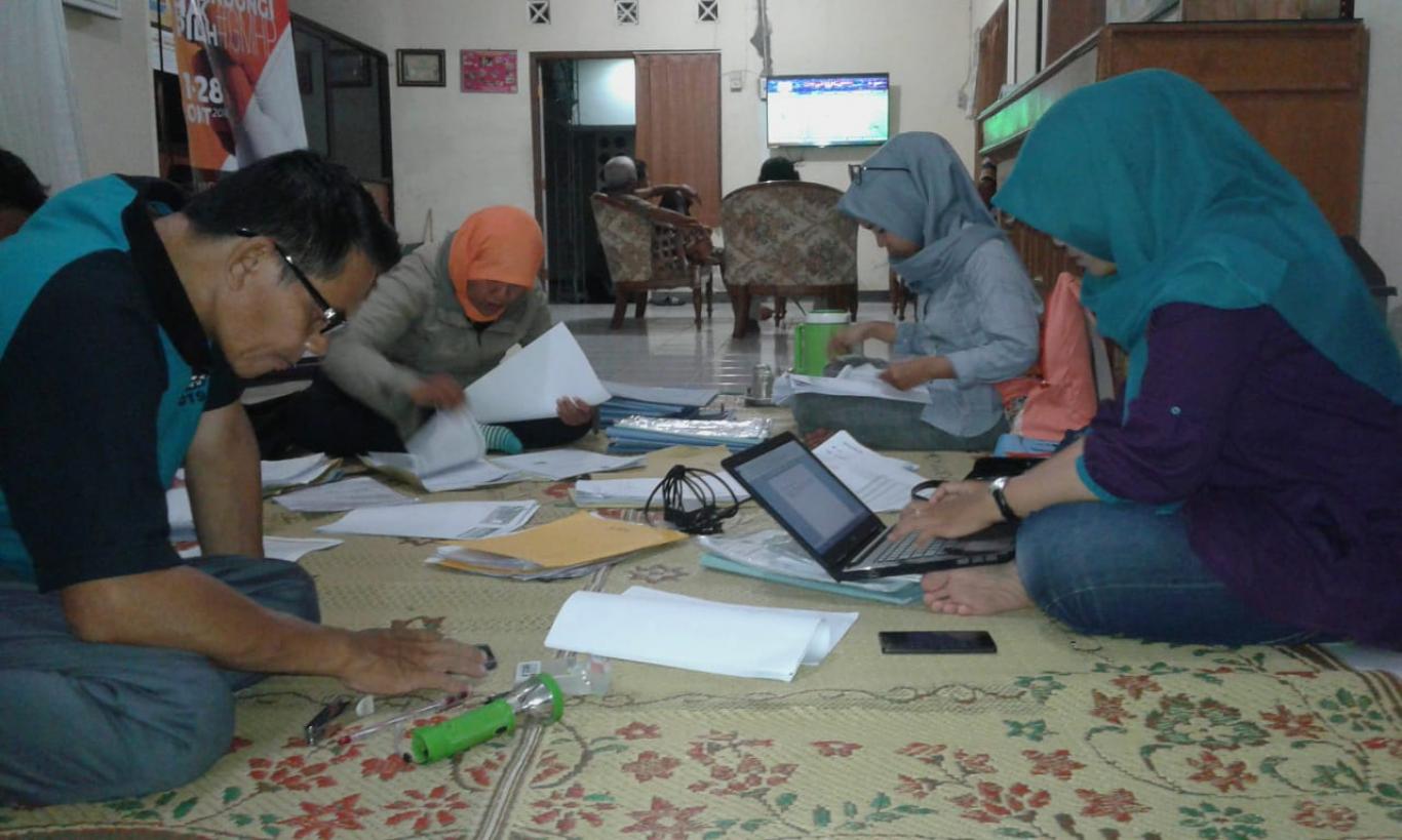 Verifikasi Berkas Pendaftaran KPPS Desa Wonokromo