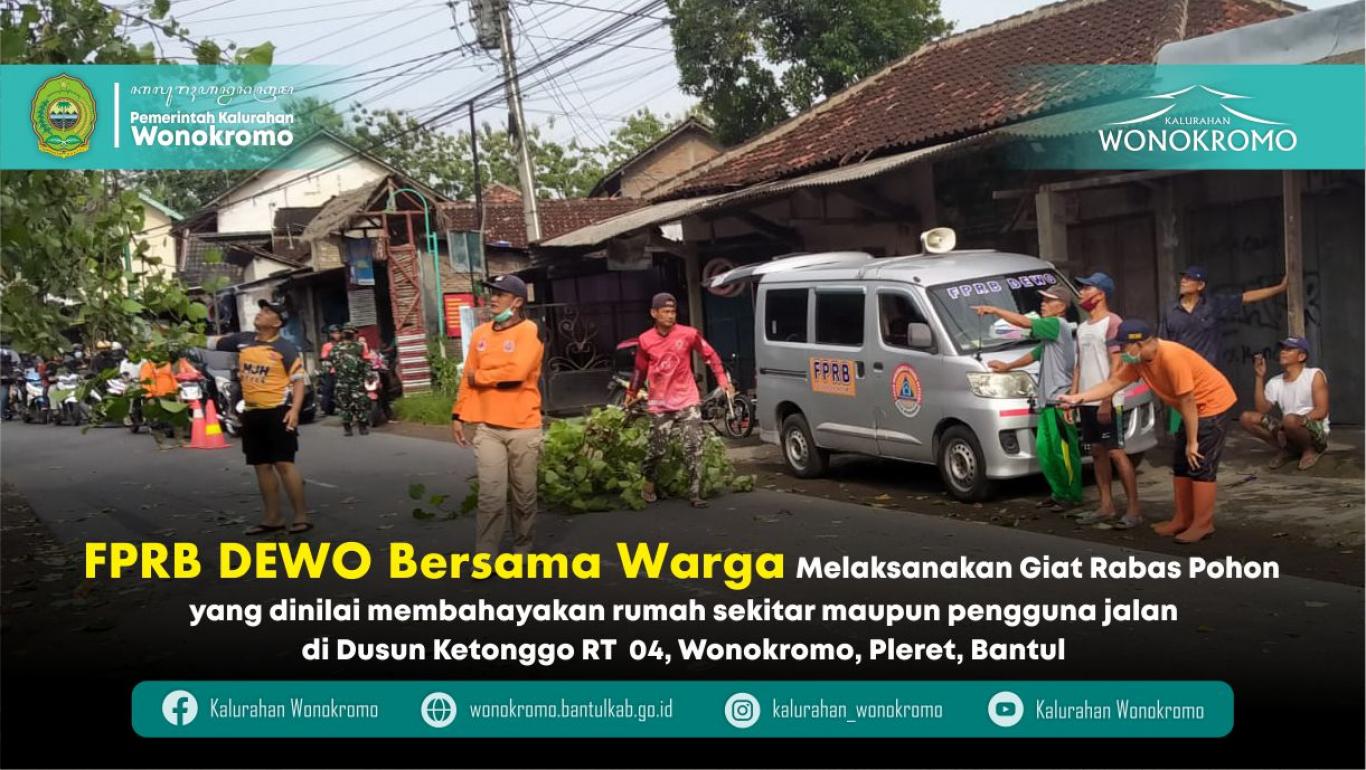 Giat FPRB Dewo Bersama Warga Rabas Pohon