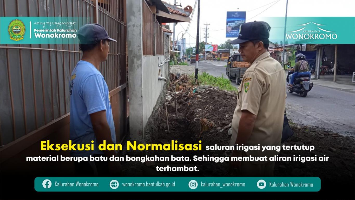 Eksekusi dan Normalisasi Saluran Irigasi