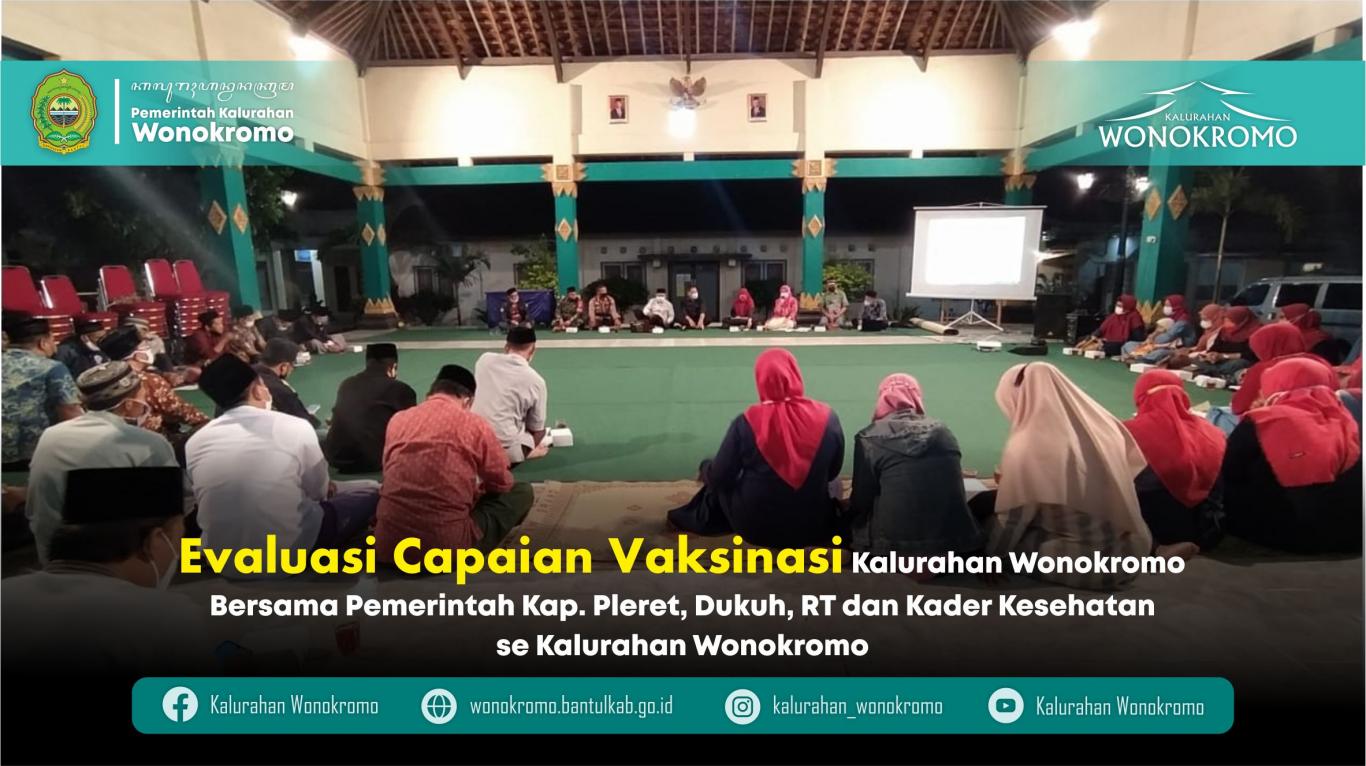 Evaluasi Capaian Vaksinasi Kalurahan Wonokromo