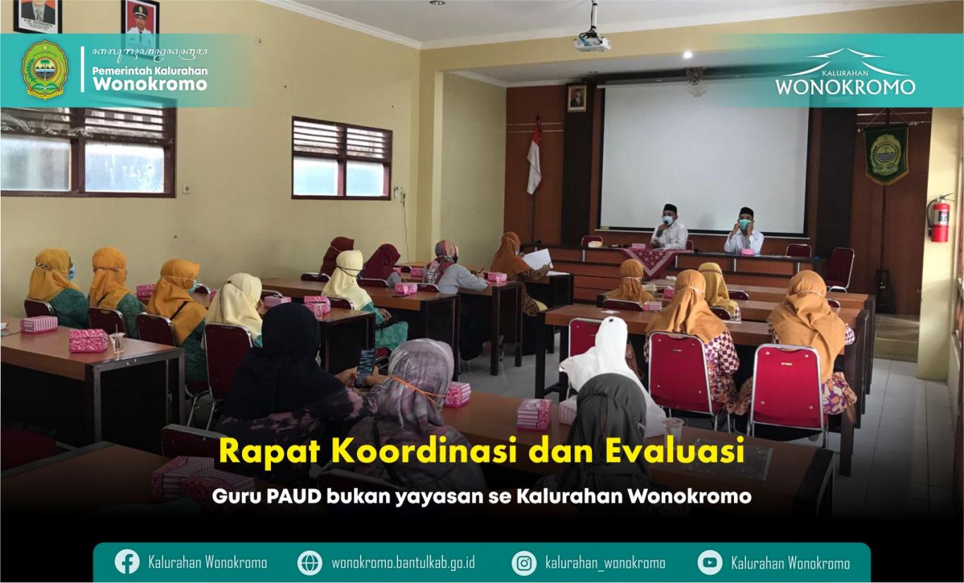 Rapat Koordinasi dan Evaluasi Guru PAUD