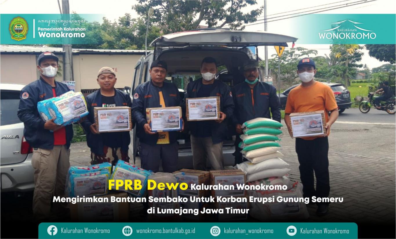 Pengiriman Bantuan Sembako Untuk Korban Erupsi Gunung Semeru