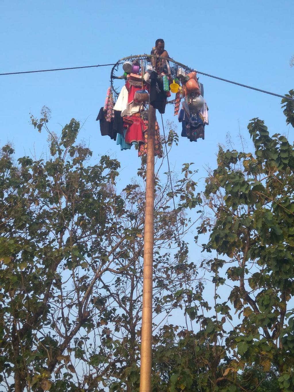 Panjat Pinang Dusun Ketonggo Meriahkan HUT RI Ke-77